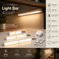 Rechargeable Motion Sensor Light Bar – LED Under Cabinet Light for Closets, Kitchens & Wardrobes